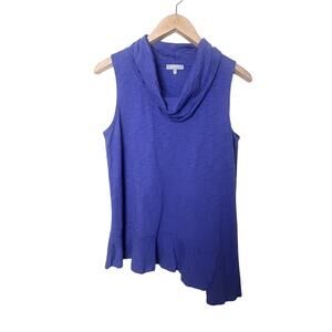 Habitat Cowl Neck Sleeveless Top Blue Violet Women’s Sz Small